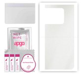 apgo Protective Skin Sticker for the back compatible with OnePlus 10T, Wrap Film, Foil, Vinyl - Pattern Matte Transparent