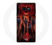 Coque pour Samsung Galaxy Note 9 Stranger Things Affiche Equipages Fan Art Saison 4