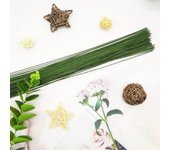 100 piezas/paquete de alambre de papel para envolver flores de 35 cm para arreglos florales de floristería, proyectos de bricolaje y ramos de boda, envoltura de tallos de ramos de flores de bricolaje 1 Pack of 100pcs blanco