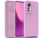 Funda para Xiaomi 12 Lite, funda para Xiaomi Mi 12 Lite Mi12Lite, parachoques de silicona líquida suave a la moda para Xiaomi 12 Lite XiaoMi 12 Lite negro