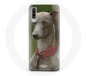 Coque pour Samsung Galaxy A70 Lévrier greyhound Gris