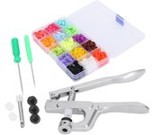 Kit de botones a presión, máquina de coser, perforadora, alicates de prensado manual, juego de herramientas