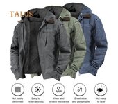 Sudadera con capucha para hombre, manga larga, múltiples bolsillos, tapeta con cremallera, forro de felpa grueso, chaqueta S verde