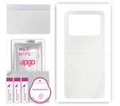 apgo Protective Skin Sticker for the back compatible with Xiaomi Poco M4 Pro, Wrap Film, Foil, Vinyl - Pattern Matte Transparent