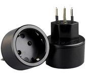 Adaptador de viaje con enchufe de 3 clavijas, enchufe europeo de Alemania a Suiza, enchufe de alimentación de 10 A y 0 V, enchufe eléctrico de la UE a Suiza con fusible