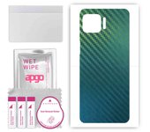 apgo Protective Skin Sticker for the back compatible with Motorola Moto G 5G Plus, Wrap Film, Foil, Vinyl - Pattern Carbon Chameleon CAKA1
