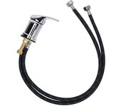 Grifo mezclador para lavabo de champú de salón, grifo para lavabo de champú profesional, manguera para lavabo de champú blanco