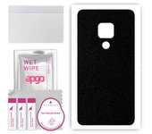 apgo Protective Skin Sticker for the back compatible with Huawei Mate 20, Wrap Film, Foil, Vinyl - Pattern Matte Black