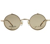 Gafas de sol John Lennon de 4 colores fabricadas en Japón Gafas de sol AT JL-1111 abatibles (c.4 Plata)