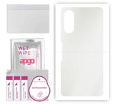 apgo Protective Skin Sticker for the back compatible with Xiaomi POCO F3 GT, Wrap Film, Foil, Vinyl - Pattern Matte Transparent