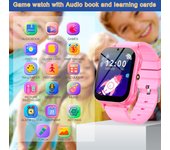 Reloj inteligente para niños con 22 juegos, reproductor de música, linterna, podómetro, seguimiento de hábitos, reloj inteligente para niños y niñas, regalos, reloj de llamada azul