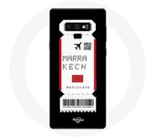 Coque pour Samsung Galaxy Note 9 Billet d'avion Marrakech Maroc