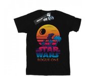 Star Wars Girls Rogue One Logo Sunset Cotton T-Shirt 9-11 Years negro