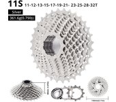 Cassette de bicicleta de carretera de 11 velocidades y 11-32 dientes, rueda dentada libre para bicicleta 11s 11-32T