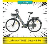 Bicicleta eléctrica Luchia ANTARES, Motor de 250W, batería de 36V 10AH, bicicleta eléctrica urbana de 27,5x1,5, velocidad máxima de 25 km/h, rango de 55km, freno de disco mecánico 250W10AH