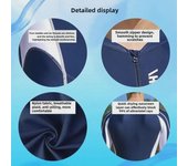 Traje de baño de una pieza de manga larga, secado rápido y protección solar para hombre, ideal para buceo y surf, 2025 L