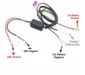 Miumiu Car LED DRL Relé Luz de circulación diurna Relé Arnés Auto Controlador de automóvil Interruptor de encendido/apagado
