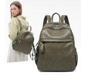 Mochilas para mujer Mochila negra de piel suave Mochilas estilo academia Mochilas retro de alta capacidad Bolsos de viaje de ocio