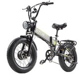 BURCHDA - Bicicleta eléctrica plegable R7pro de 20 pulgadas para adultos, motor urbano, todoterreno, 2000 W, 48 V, 20 Ah