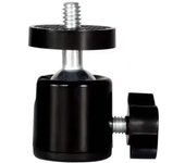 Soporte de trípode con cabeza esférica giratoria de 1/4  para GoPro 12, 11, 10, 9, Insta360 X3, cámara DSLR, videocámara, soporte de luz, accesorios negro