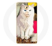 Coque pour Huawei Mate 8 Turc de van chat blanc aux yeux bleu et jaune