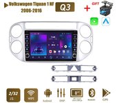 icreative Para Volkswagen Tiguan 1 NF 2006-2016 con botón perilla Android Car Radio reproductor Multimedia navegador estéreo GPS 2 Din Carplay 2 + 32GB 1+16GB