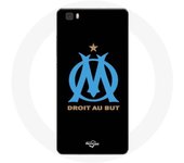 Coque pour Huawei P8 Lite Logo Olympique de Marseille Fond Noir