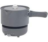 Olla de cocina Placa de cocina Hervidor de agua para vivir solo acorde Ajuste Retención Gris carbón [Yamazen] & (Función de temperatura/Lavable/Función de calor)