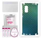 apgo Adhesivo protector para la parte trasera y laterales compatible con Samsung Galaxy S20 Ultra 5G, película envolvente, lámina de vinilo - Patrón Carbon Chameleon CA