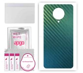 apgo Protective Skin Sticker for the back compatible with Xiaomi CC11, Wrap Film, Foil, Vinyl - Pattern Carbon Chameleon CAKA1