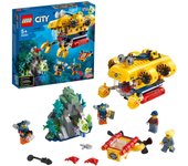 LEGO City Sea Explorer: Aventura de buceo submarino de exploración profunda, juguetes para niños de 5 años en adelante 60264 Fondo marino/Submarino