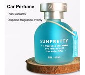 Perfume de coche de 65 ml, botella de cristal recargable de varios aromas, 7 fragancias, Perfume de coche para el hogar A