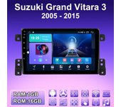 Radio de coche Android 2 DIN para Suzuki Grand Vitara 3 2005-2015 Reproductor multimedia Unidad principal Navegación GPS estéreo WIFI 1 + 16 GB 1+16GB