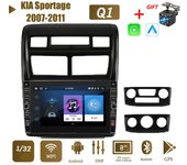 Radio de coche Android de 8 pulgadas para KIA Sportage 2007-2011 con botón, reproductor Multimedia para coche, navegación GPS, WIFI, estéreo 2Din, 1 + 32GB 1+32GB