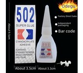Adhesivo Instantáneo Odegu 502 - Botella Pequeña de 8g, Pegamento Fuerte Universal, Producto Popular