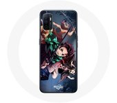 Coque pour Oppo A53 Tanjiro Nezuko et Inosuke Slayer Kimetsu no Yaiba Manga