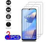 3 uds 3 uds 2.5D borde de vidrio templado para OPPO A54s A16s A16 A15 A15S A17 A57 A77 A78 A57S A53 A74 A96 A76 RENO 5 8 LITE 5G Protector de pantalla película de vidrio OPPO Find X5 Lite blanco