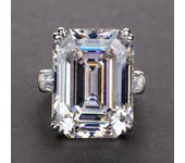 Nuevos anillos de circonita rectangulares grandes y brillantes simples para mujer, piedras blancas/rosas disponibles, anillo de boda para novia, anillo de mujer Noble de alta calidad 6