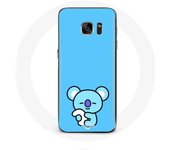 Coque pour Samsung Galaxy S6 Bangtan BTS BT21 Koya RM Fond Bleu