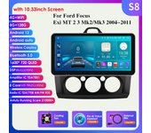Radio de coche WiFi de 9  2 Din 4G-LTE para Ford Focus Exi MT 2 3 Mk2 Mk3 2004-2011 Reproductor multimedia Android 12 Navegación GPS Unidad principal de pantalla inteligente S1 8Core 3G 32G
