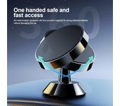 Soporte magnético para teléfono de coche para salpicadero, soporte para teléfono móvil, soporte de montaje magnético para iPhone, Samsung, Redmi y Xiaomi. plata