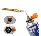 1 pieza de soplete de soldadura de gas carbutano de alta temperatura, herramienta portátil para reparación de aire acondicionado, refrigerador, lanzallamas sin oxígeno