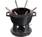 SERVICIO DE FONDUE EN FONTE 20 CM NOIR - STAUB