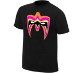 Camiseta negra de tamaño grande con piezas desconocidas de Ultimate Warrior de Authentic Wear S
