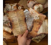 30 piezas de material de álbum de recortes de diario vintage, papel decorativo estético, papel artesanal, estilo retro antiguo para diario A