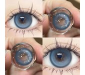 Lentes de contacto de color KSSEYE 14,5 mm Tamaño grande 0,00 ~ 8,00 Lentes de contacto para miopía 0.00 azul