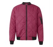 Hombres Abrigo de Invierno Cálido Slim Fit Abrigo Grueso Chaqueta Casual Ropa de Abrigo Blusa Superior XL vino