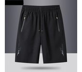 Pantalones cortos de baloncesto de verano para hombre, estilo informal, de secado rápido, holgados y de gran tamaño. L negro