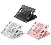 Soporte giratorio ajustable y plegable para computadora portátil, soporte universal para computadora portátil de escritorio, soporte para tableta, accesorio de soporte blanco