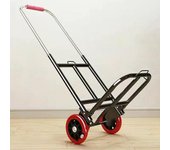 Carrito plegable retráctil con asa ergonómica suave, capacidad de carga de 70 kg, construcción robusta, carrito multifuncional para compras